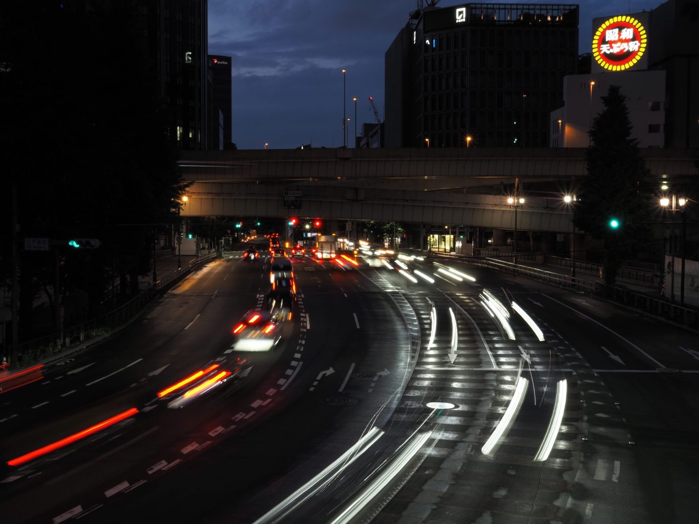 江戸橋 夜景 2 ／ ゆずごフォト CC-BY フリー素材写真配布
